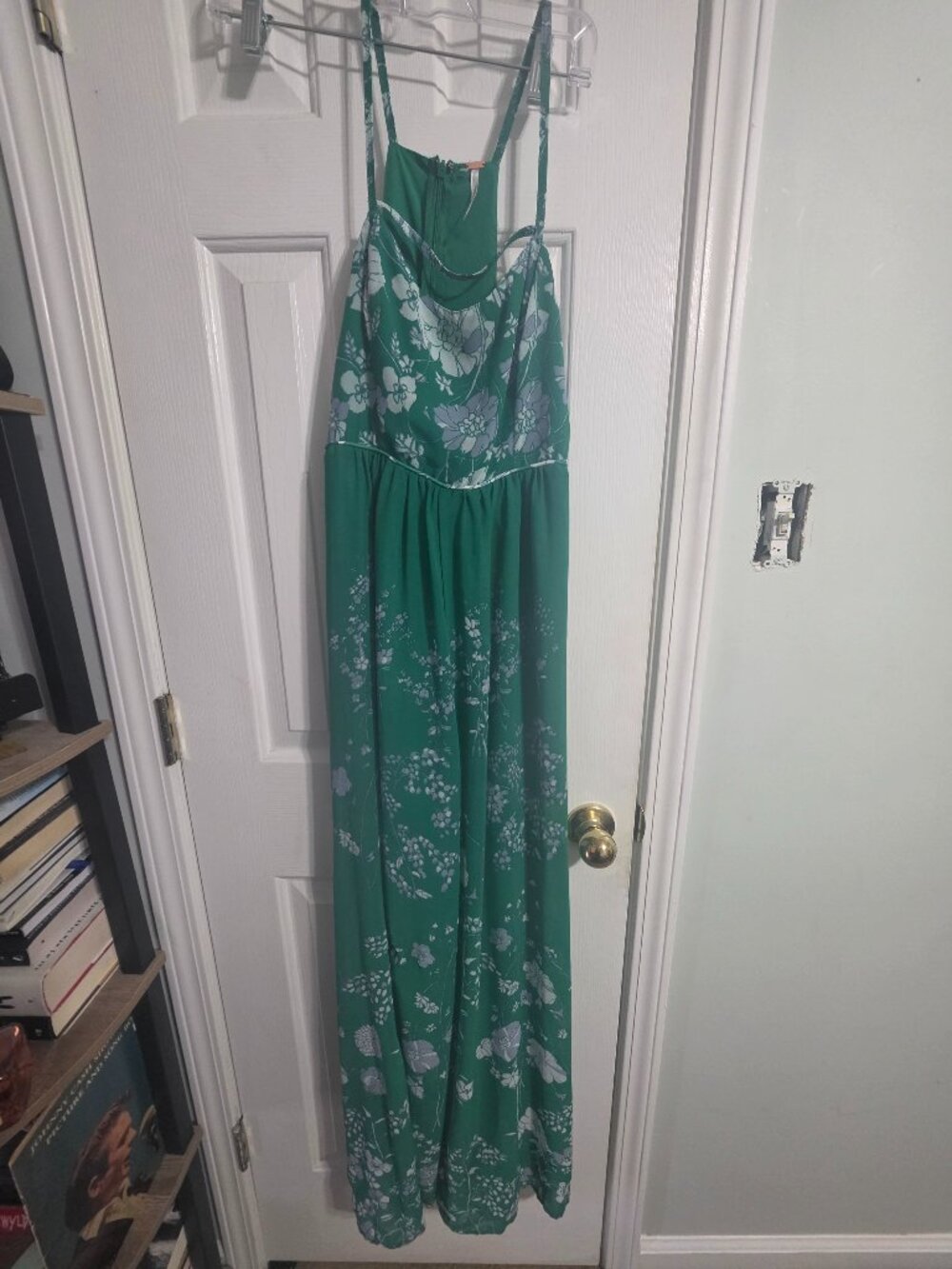 We The Free Green Tropical/Floral jumpsuit